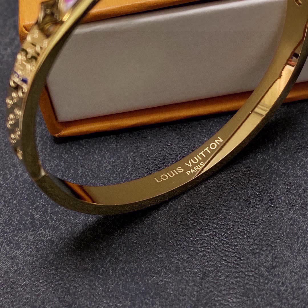 Louis Vuitton Monogram Enamel Bangle Bracelet